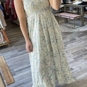 Wishlist Pastel Floral Maxi Dress, Bohemian BOHO Romantic Flowy Soft Girl